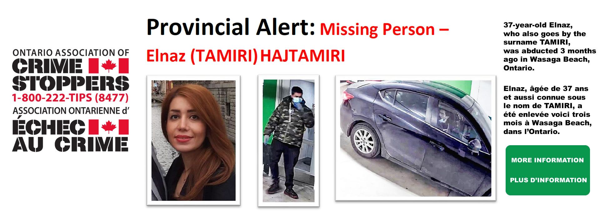 Missing Person Elnaz Hajtamiri